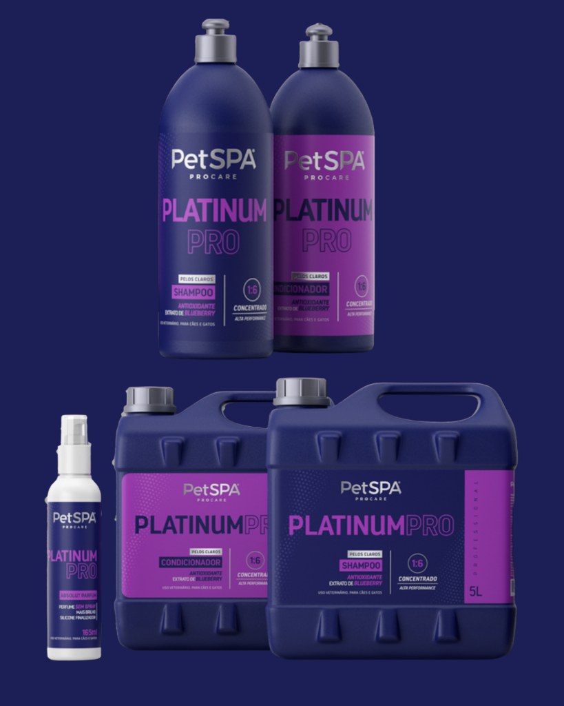 PetSPA Platinum Pro - Pelos Claros e Desamarelamento